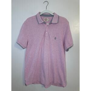 Brooks Brothers Mens Pink Short Sleeve Red Fleece Polo Preppy Heritage Large